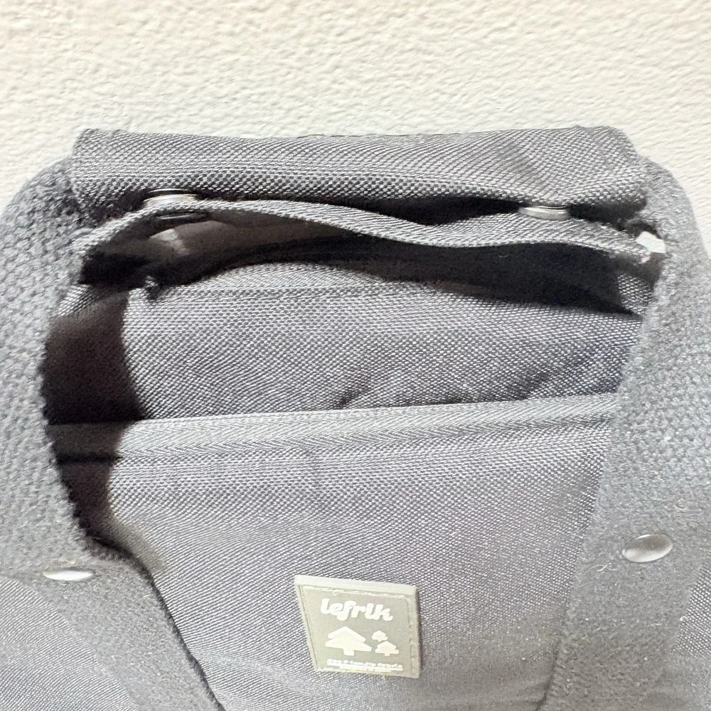 Lefrik Daily 15  Laptop Backpack Black RPET Recycled Travel Work School Bag